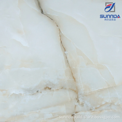 Foshan natural attractive marble look glazed full polished porcelain floor tile